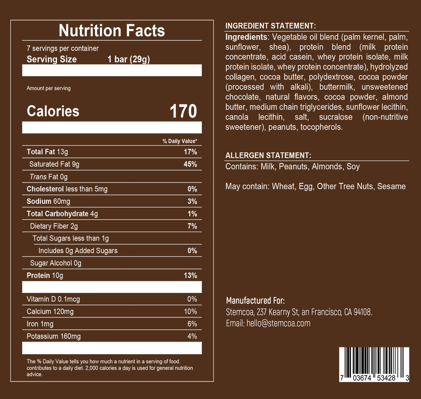 NCP1 - NEW CELLULAR PROTEIN BAR